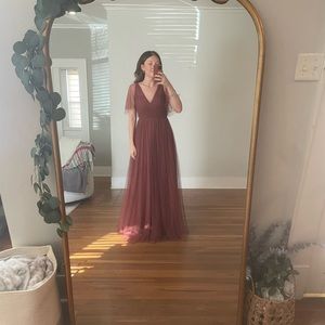 Size 4, Thea Tulle Dress, Cinnamon Rose, NWT